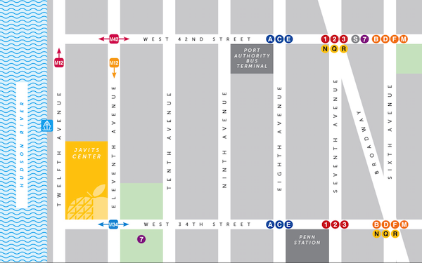 Map Overview of The Jacob Javits Center
